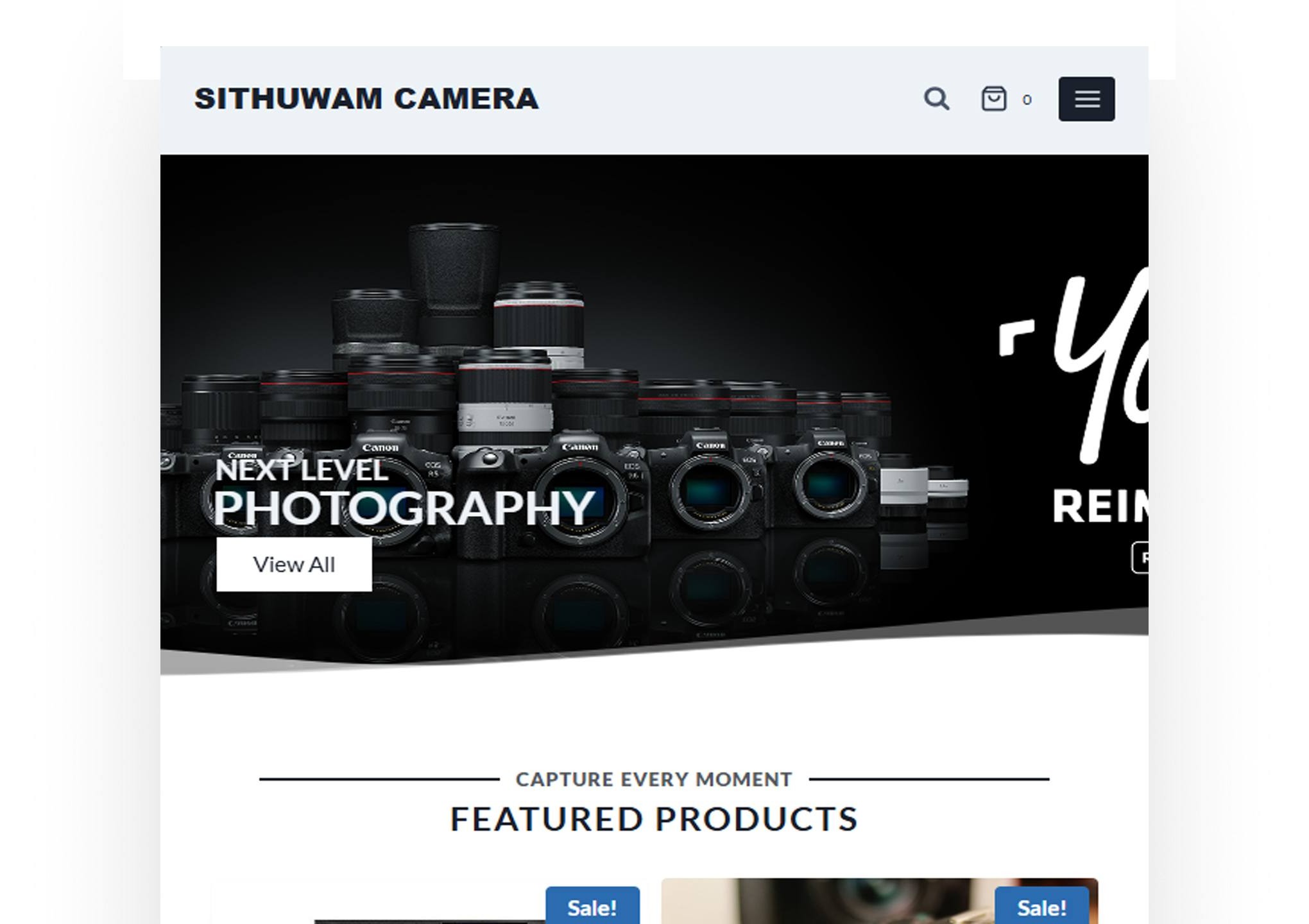 Sithuwam Camera – Web Development